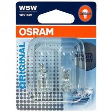 Лампа OSRAM W5W 12v 5w W2,1x9,5d 2шт.